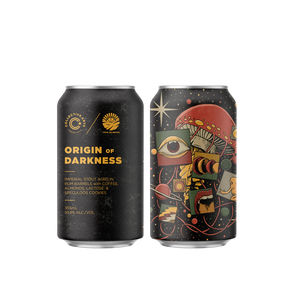 Origin of Darkness: Imperial Stout w/ Coffee, Almonds, Lactose & Speculoos Cookies (Vitamin Sea Collab)
